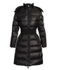 Moncler Padded coat with belt and hood